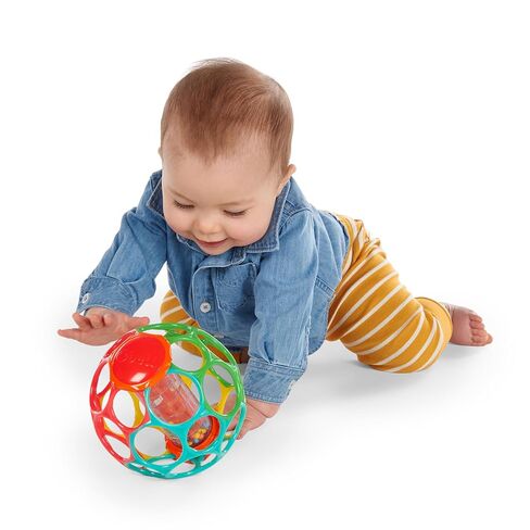 Bright Starts Oball Rollin' Rainstick Rattle Easy-Grasp Toy, Ages 3 Months + in Kuwait