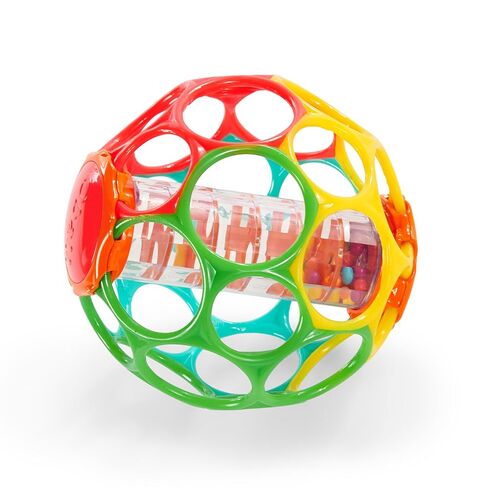 Bright Starts Oball Rollin' Rainstick Rattle Easy-Grasp Toy, Ages 3 Months + in Kuwait
