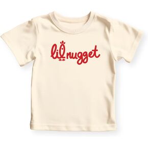 Lil Nugget Baby Bodysuit, Little Nugget Kids Tee | 100% cotton, printed in California, shipped from USA, Soft breathable fabric, machine washable in Kuwait