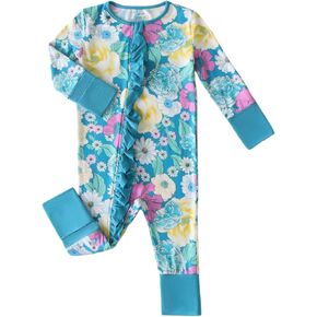 Bamboo Viscose Baby Romper Boys & Girls,2-Way Zip,Newborn-3T in Kuwait