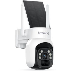 firstrend Solar Security Cameras Outdoor, 360° Auto Tracking | Two Way Audio, 2K Color Night Vision, Solar Powered, IP65 in Saudi Arabia