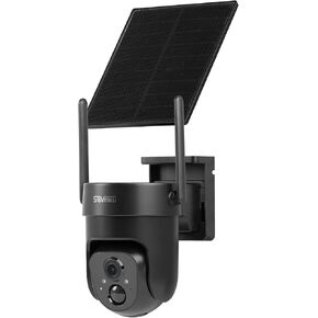 64GB CQ4B 2K AI Solar Security Camera Wireless Outdoor, Battery Powered Cam,Two Way Audio,Motion Detection,Color Night Vision, Easy to Setup, Audible Flashlight Siren,180 Days Exchange Policy in Kuwait