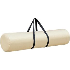 Almencla Tent Pole Bag Tripod Carrying Case Camping Storage Bag Canopy Pole Sundries Foldable Oxford Handbag with Zipper for Trekking Hiking Tent Support Rods, 29cm beige in Saudi Arabia
