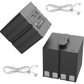 SAPBJ 2 Pack Upgraded 6500mAh Replacement Battery for Stealth Cam 360 Max Cartridge Rechargeable Lithium Battery Pack, Compatible with Revolver & Revolver Pro 2.0 360° Cellular Trail Camera in Kuwait