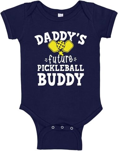 Daddy's Future Pickleball Buddy Baby One Piece or Toddler T-Shirt Pickleball Baby Gift in Saudi Arabia