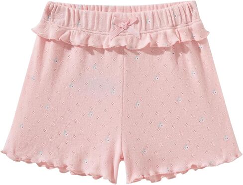 TRND O&X Baby Girl 3-Piece Cotton Outfit Set, 2 Bodysuits & 1 Short, Soft Breathable Pointelle Knit Infant Clothes in Kuwait