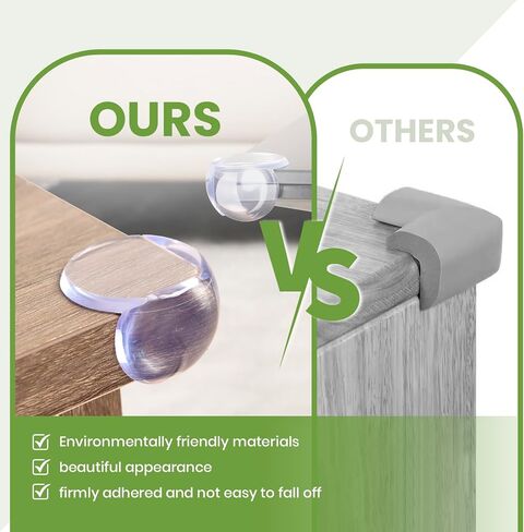 Srnede Corner-Protector Baby Protectors Baby Proof Table Corner Protectors Furniture Baby Guards 16 Pack, Transparent in Saudi Arabia