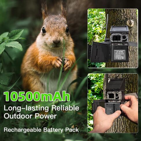 10500mAh Rechargeable LIT-10 Battery | Compatible with Cellular Trail Cameras Link-Micro, Cell-Link, LM2, Link-Micro-S-LTE, 3.85V, for Hunting, with Type-C Cable in Kuwait