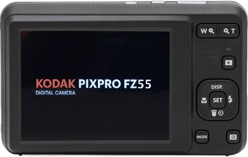 Kodak PIXPRO FZ55 Blue 16MP Digital Camera 5X Optical Zoom 28mm Wide Angle 1080P Full HD Video 2.7" LCD Camera + 64GB Card and Reader + Memory Wallet in Kuwait
