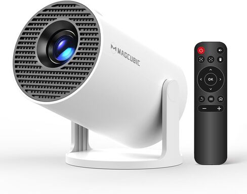 Magcubic Mini Projector with WiFi and Bluetooth, 4K Support Smart Portable Projector, Small Proyector with 200ANSl & AutoKeystone, 180° Rotation HY300Pro Video Proyector for Bedroom, Movie, Outdoor in Saudi Arabia