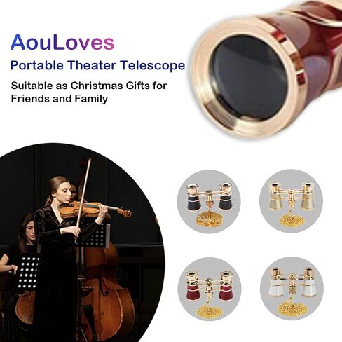 Opera Glasses Binoculars 3 X 25 Compact and Lightweight Optical BK7 Theater Glasses with Chain for Adults Kids Women in Concert Theater Opera in Saudi Arabia