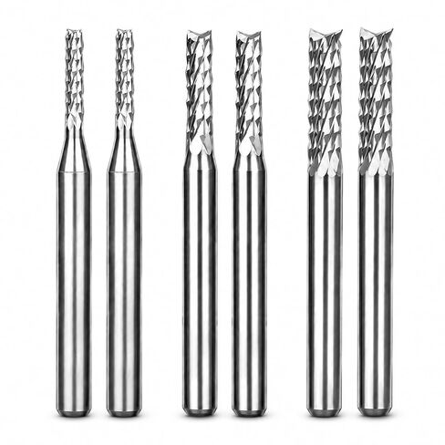 Grout Removal Bit Tool Set - Bryxium 6 Pack Tungsten Carbide Drill bits 1/8" 3/32" 1/16" Tile Grout Remover Tools for Bathroom Kitchen wall and Floor Tiles Trimming in Kuwait