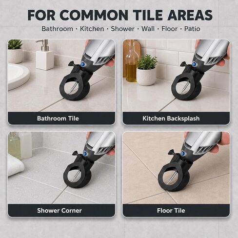 Grout Removal Bit Tool Set - Bryxium 6 Pack Tungsten Carbide Drill bits 1/8" 3/32" 1/16" Tile Grout Remover Tools for Bathroom Kitchen wall and Floor Tiles Trimming in Kuwait