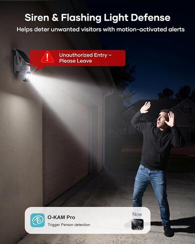 firstrend Solar Security Cameras Outdoor, 360° Auto Tracking | Two Way Audio, 2K Color Night Vision, Solar Powered, IP65 in Saudi Arabia