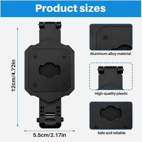 Axon Body Camera Mount for Body 2/3/4, MOLLE Quick-Release Clip | Quick-Release Body Camera Holder for MOLLE/PALS Webbing, Low-Profile Vest Clip for Police, Security and Patrol Duty(Single) in Saudi Arabia