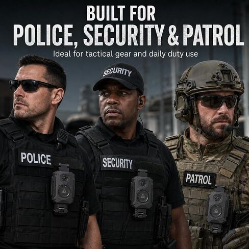 Axon Body Camera Mount for Body 2/3/4, MOLLE Quick-Release Clip | Quick-Release Body Camera Holder for MOLLE/PALS Webbing, Low-Profile Vest Clip for Police, Security and Patrol Duty(Single) in Saudi Arabia