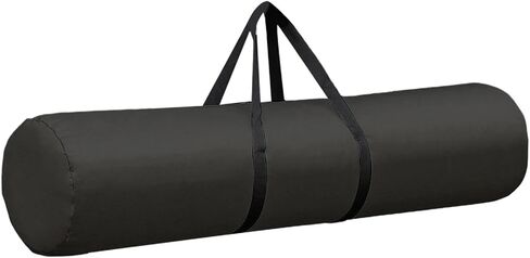 Almencla Tent Pole Bag Tripod Carrying Case Camping Storage Bag Canopy Pole Sundries Foldable Oxford Handbag with Zipper for Trekking Hiking Tent Support Rods, 29cm black in Saudi Arabia