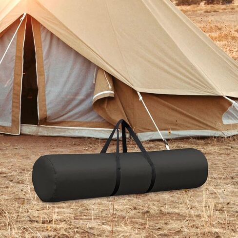 harayaa Tent Pole Bag Tripod Carrying Case Canopy Pole Sundries Duffel Bag Oxford Foldable Organizer with Zipper for Trekking Poles Carrying Suitable for Camp, 29cm black in Saudi Arabia