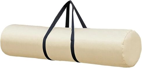 harayaa Tent Pole Bag Tripod Carrying Case Canopy Pole Sundries Duffel Bag Oxford Foldable Organizer with Zipper for Trekking Poles Carrying Suitable for Camp, 29cm beige in Saudi Arabia