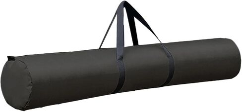 Almencla Tent Pole Bag Tripod Carrying Case Camping Storage Bag Canopy Pole Sundries Foldable Oxford Handbag with Zipper for Trekking Hiking Tent Support Rods, 19cm black in Saudi Arabia