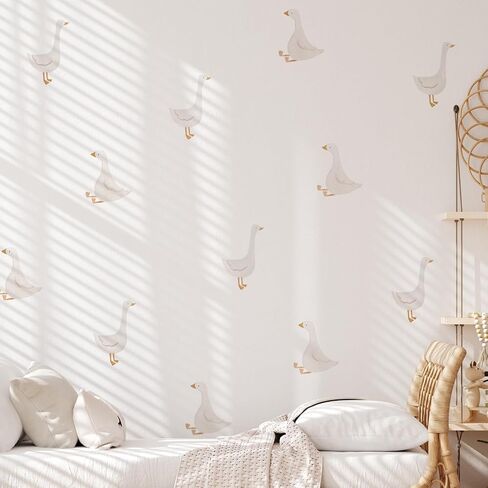 32 Pcs Silly Goose Nursery Decor Peel and Stick, Animals Birthday Decorations, Cute Wall Art for Baby Shower Decorations, One Silly Goose in Saudi Arabia