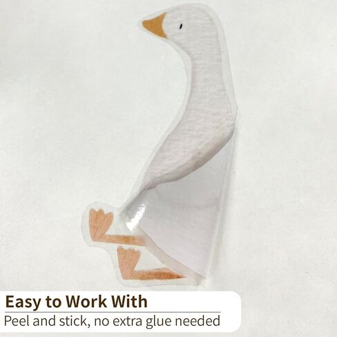 32 Pcs Silly Goose Nursery Decor Peel and Stick, Animals Birthday Decorations, Cute Wall Art for Baby Shower Decorations, One Silly Goose in Saudi Arabia