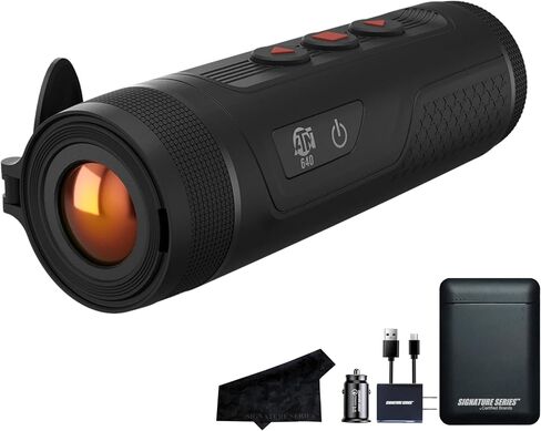 ATN BlazeTrek 6 Thermal Monocular 625-1.75-14x with 640x512 Sensor - Handheld Night Vision for Hunting & Wildlife, SharpIR AI Image Enhancement, WiFi Recording - Signature Series Power Bundle in Saudi Arabia