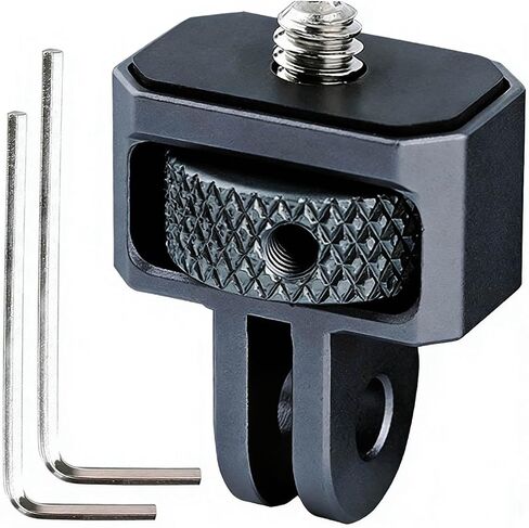 Aluminum Camera Tripod Adapter 1/4"-20 Conversion Adapter Mounts Compatible with Gopro Action Cameras Insta360 and Other Standard 1/4 Accessories, Quarter Inch Mount Adapter (Type CC) in Saudi Arabia