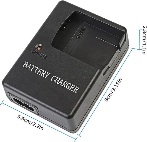 EN-EL12 MH‑65 Quick Battery Charger for EN EL12 Battery | Compatible with Nikon Coolpix S610, S620, S630, S640, S710, S8000, S1000pj Cameras in Saudi Arabia