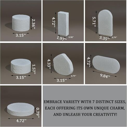 7PCS Photography Props Original Design Product, Photo Background Stone for Cosmetics, Fragrance and Jewelry, MDAOCRY in Saudi Arabia