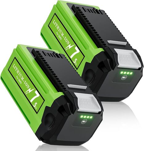 2 Pack Replacement for Greenworks 40V Battery, Compatible with Greenworks 40 Volt Battery 7500mAh, Fits 29462 29472 29252 20202 22262 25312 25322 G-MAX Cordless Outdoor Power Tools in Kuwait