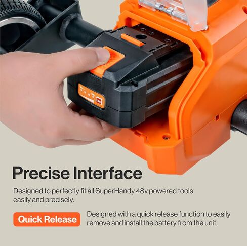 SuperHandy 48V 2Ah Battery, 88.8Wh Lithium-Ion Battery, Fast Charging | Impact-Resistant Case – Compatible with Mobility Scooters, ULV Foggers, Augers, and More (With Charger) in Kuwait
