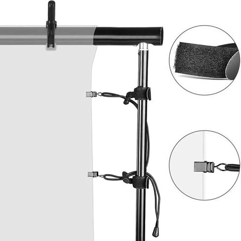 Backdrop Clips Holder Background Clamps Stand Photography Cloth Curtain Clips Adjustable Elastic for Photo Video Studio 12pcs in Saudi Arabia