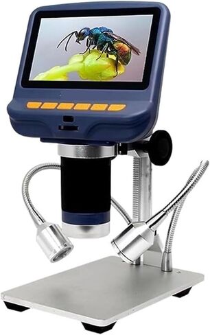 Microscope, High-Definition Digital Microscope with Built-in Light Source, 220x Magnification for Inspection and Maintenance,for Homeschool Lab in Kuwait