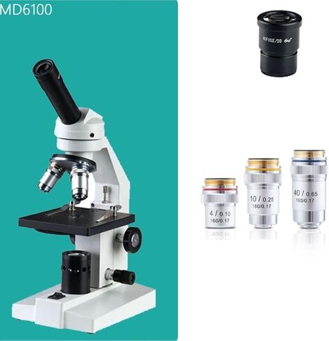 Microscope, Microscope, 40x 100x 400x Biology Student Experiment Coarse and Fine Motion Dual,for Homeschool Lab in Kuwait