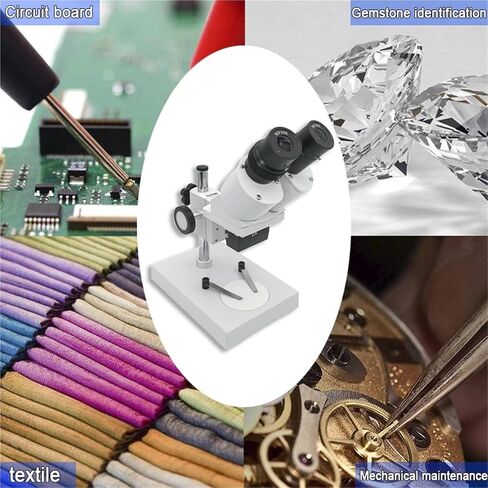 Microscope, Digital Microscope 10x/20x Binocular Stereo Scope Industrial Soldering for Smartphone Repair Tools for Electronic Equipment,for Homeschool Lab in Kuwait
