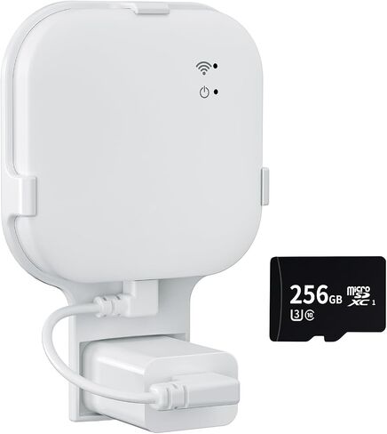 Outlet Wall Mount for Blink Sync Module XR, Blink XR Mount with Short Cable | No Messy Wires, Space Saving Bracket, No Drilling Holder, No Screws, Sync Module Mount for Blink Outdoor Indoor Camera in Kuwait