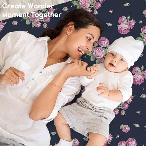 Yoofoss 2-Pack Baby Crib Sheets for Girls 52x28 (Pink+Cherry) | Soft & Breathable & Cozy, Fitted Crib Mattress Cover Set for Baby Bed and Toddler Mattress in Kuwait