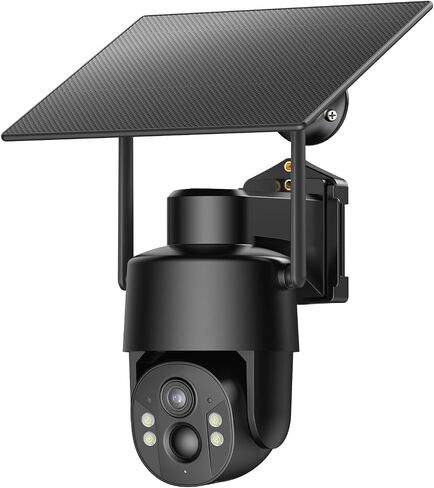 No WiFi Security Camera, 4G LTE Cellular Signal, 4MP 360° Live View | Built-in SIM Card, Person&Vehicle Detection, Color Night Vision, Instant Alerts, Solar Cam, 2 Storage Ways for Off-grid Areas in Saudi Arabia