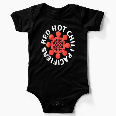RED HOT CHILI PACIFIERS Baby Onesie, 100% Cotton, Sizes 3-24m, Unisex-Babies, Perfect Baby Gift for RHCP Fans in Saudi Arabia