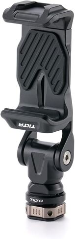 Tilta Rotatable Phone Mount for Tripod & Camera | Universal 1/4"-20 Screw Mount | Adjustable Rotation | Compatible with iPhone, Camera Cages & Accessories – Black in Saudi Arabia
