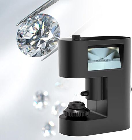 Jewelry Microscope Kit, LCD Digital Microscope,Digital Diamond Girdle Viewer, 30-200X Magnification, for Diamond Inscription Viewer (110V) in Saudi Arabia