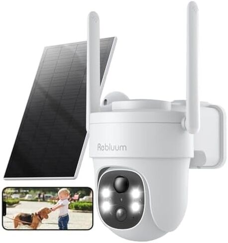 Security Camera Wireless Outdoor, 2K Solar Security Camera and 5MP Solar Camera Outdoor Wireless, Battery Powered 360°PTZ Camera(4 Pack) in Kuwait