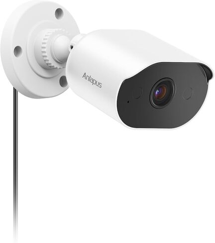 Anlapus 4K Add-On Camera, 8MP Outdoor Indoor Home Surveillance Wired Security Camera with Audio, Night Vision, IP66 Weatherproof, Motion Detection, Only Compatible with Anlapus 4K DVR System in Kuwait