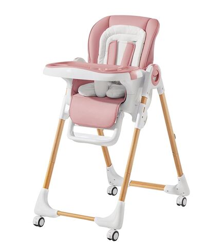 Mallify Convertible High Chairs for Babies and Toddlers, Height Adjustable Baby High Chair, High Chair with Removable Tray, Adjustable Backrest, Portable Baby Dinning Chair with Lockable Wheels in Saudi Arabia