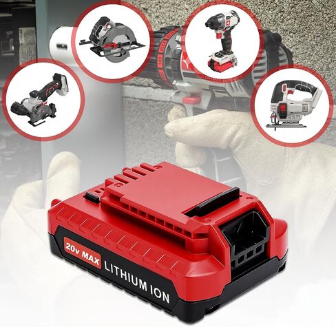 【2-Pack 20V 4000mAh】PCC685L Replacement for Porter Cable 20 Volt Battery | Compatible with Porter Cable 20V Battery Lithium PCC681L PCC685L PCC685LP PCC680L PCC682L PCC600 PCC640 Cordless Tools (Red) in Kuwait