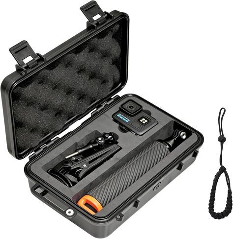 حقيبة حمل لـ GoPro Lit Hero | IP67 مقاوم للماء، مقاوم للغبار، مقاوم للصدمات، جراب صلب، يناسب قبضة الطفو، أثناء السفر in Kuwait