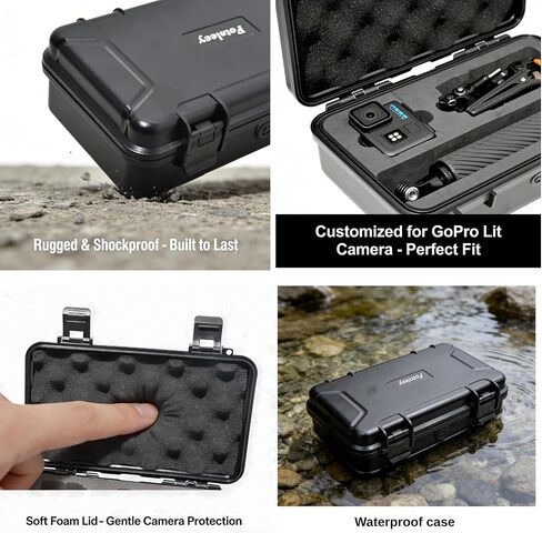 حقيبة حمل لـ GoPro Lit Hero | IP67 مقاوم للماء، مقاوم للغبار، مقاوم للصدمات، جراب صلب، يناسب قبضة الطفو، أثناء السفر in Kuwait