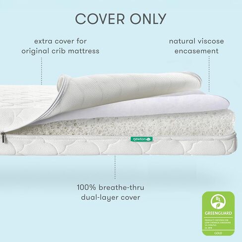 Newton Baby Waterproof Crib Mattress Cover, Washable - White in Saudi Arabia
