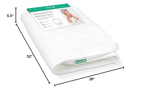 Newton Baby Waterproof Crib Mattress Cover, Washable - White in Saudi Arabia